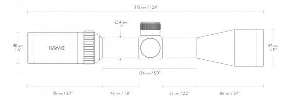 Оптический прицел Hawke Vantage IR 3-9x40 Mil-Dot с подсветкой (14221)