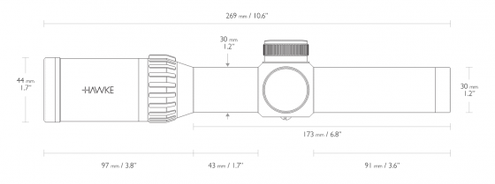 Оптический прицел Hawke Endurance 30 1-4×24 L4A Dot (16200)